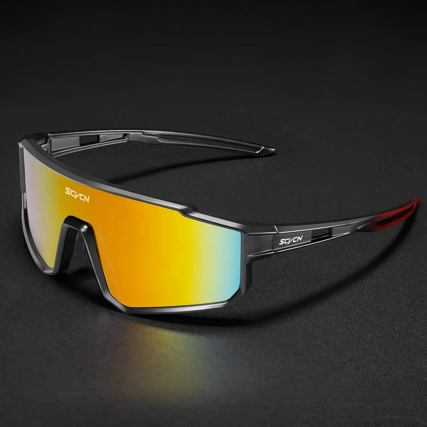 SCVCN Upgraded Outdoor Sports Cycling Glasses Men Women Running Sunglasses UV400 Mountain Camping Fishing Eyewear MTB Goggles
